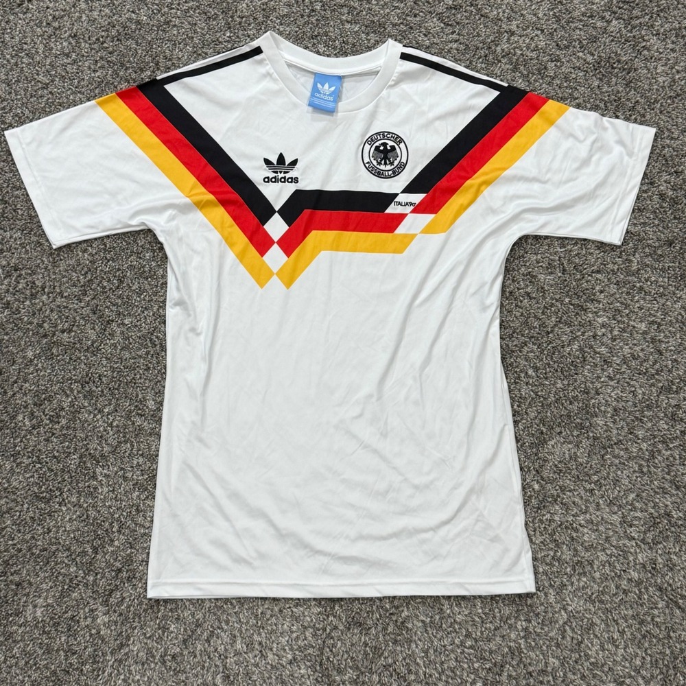 Vintage 1990 Adidas Originals Germany National Team Soccer Jersey Remake Mens XL